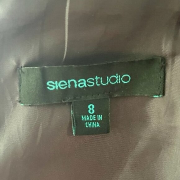 Siena Studio Suede Leather Plum Purple Eyelet Floral Pattern Midi Skirt Lined 8 - Picture 8 of 10